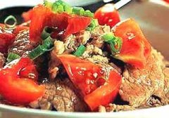 西红柿焖牛肉